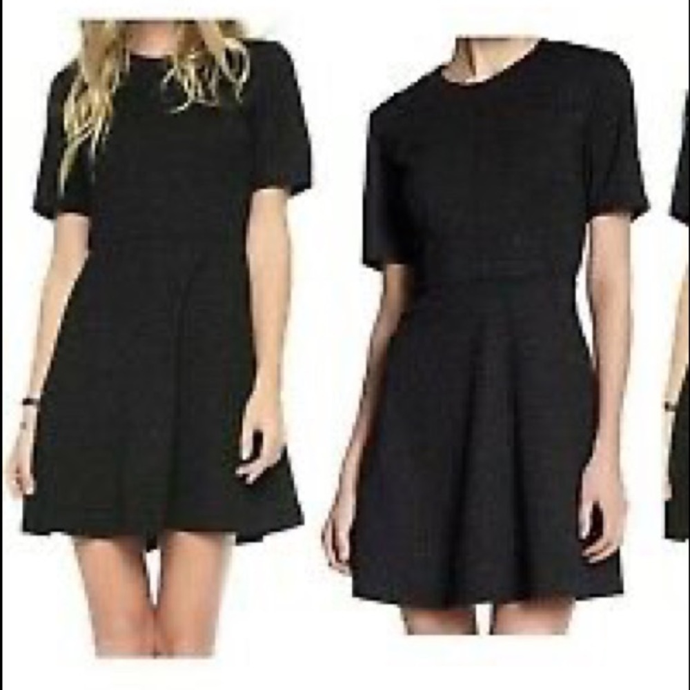 Juicy Couture pitch black sparkle Ponte dress XL